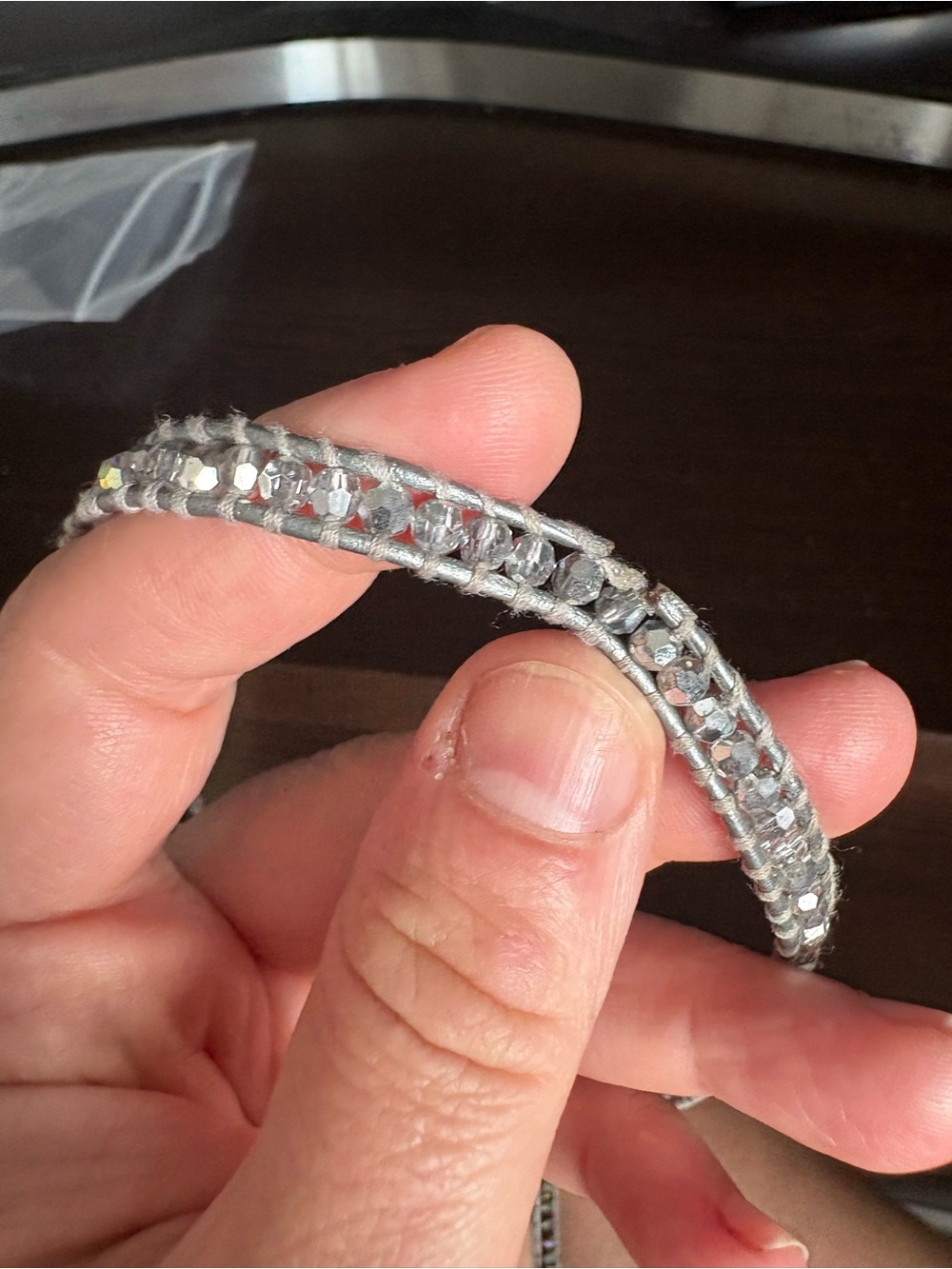Chan Luu 5x gray wrap bracelet - Picture 2 of 6